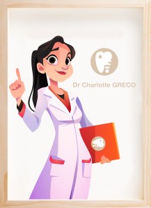 Docteur Charlotte GRECO Cartoon Toon
