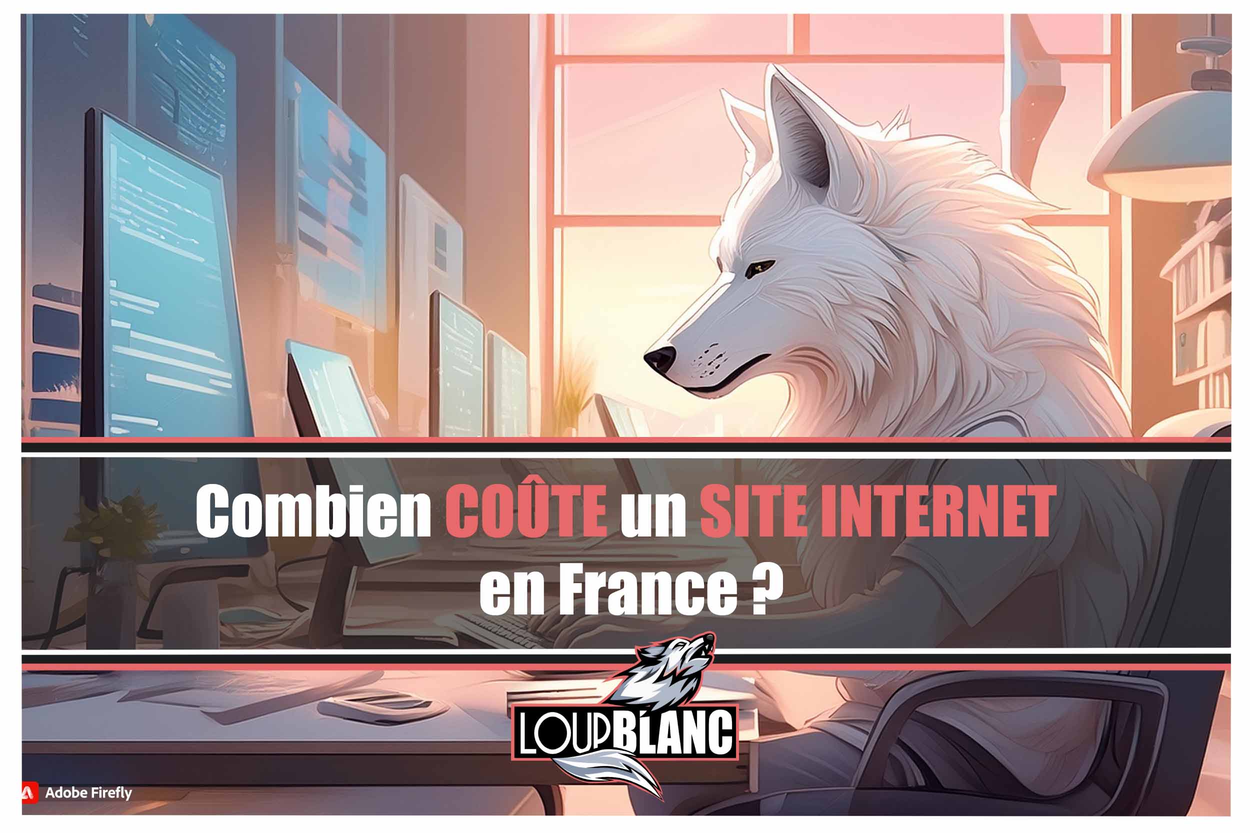 Couverture article cout site web loup blanc