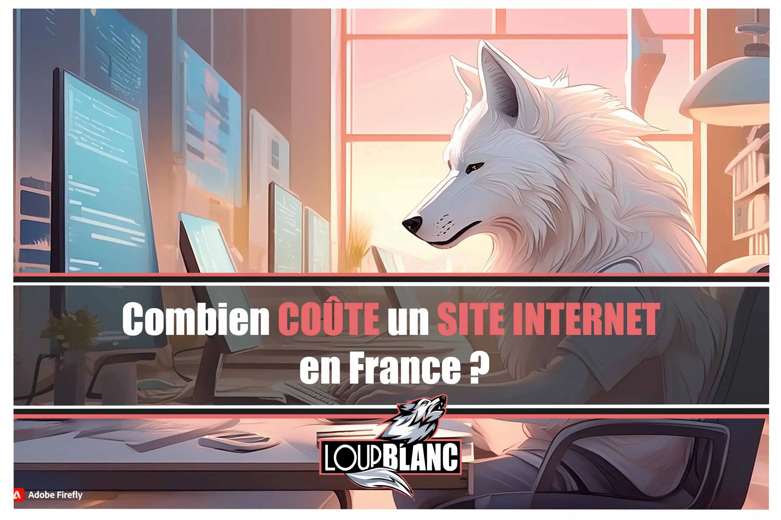 Couverture article cout site web loup blanc