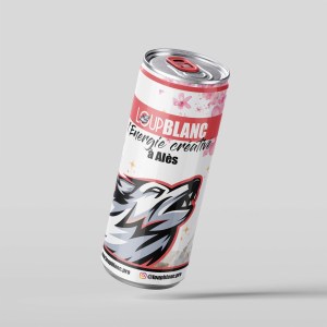 création Packaging cannette Loup Blanc Alès