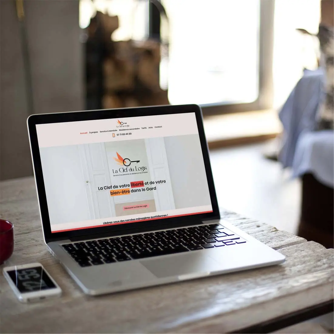 Preview site internet La clef du Logis x Loup Blanc