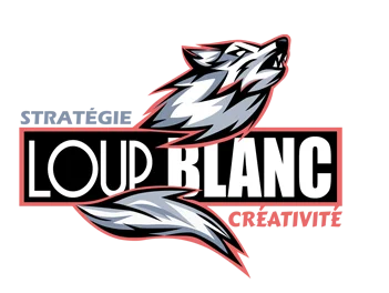 Logo Loup Blanc Alès marketing et communication 2025