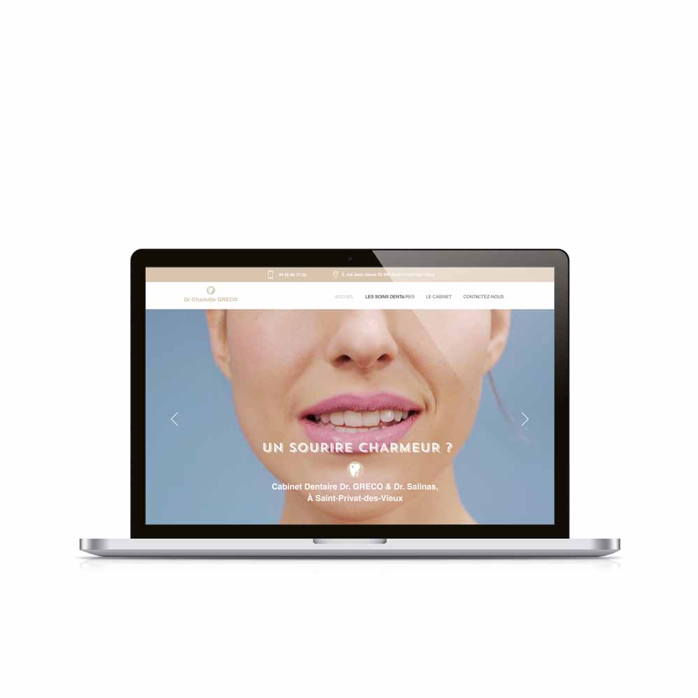 Preview site Charlotte greco dentiste